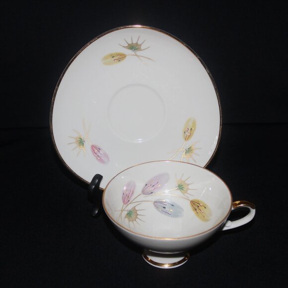 Porcelain Trio Set | Bavaria Tea Cup Set with Snack Plate - Picture 3 of 9